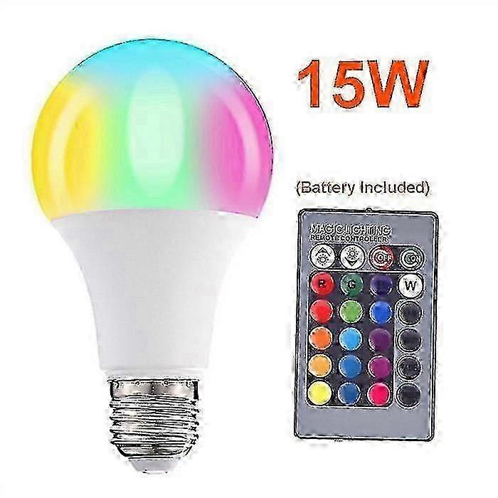 2025 15W RGBW LED Flood Light with Remote - Adjustable Brightness & Strobe Effects for Outdoor Security & Landscape_MM2