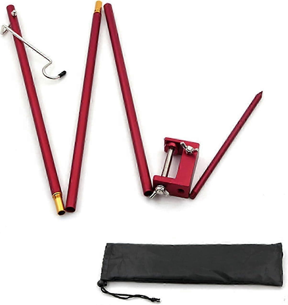 Portable Folding Lantern Lamp Holder Hanging Pole - Mini Aluminum for Camping
