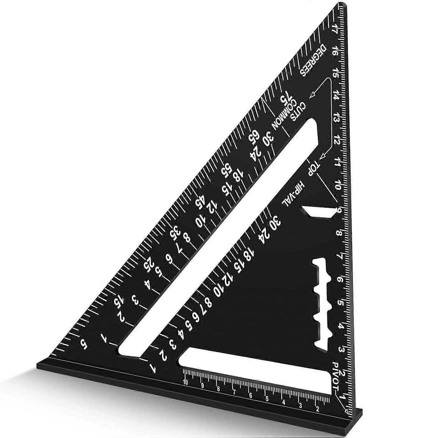 Carpenter Square, High Precision Measuring Tools, Carpenter Squares, Aluminum Multifunctional Ruler, Scribing Tools for Carpenter, Roofer, Engineer, D