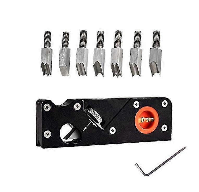 Manual planer for quick edge finishing compatible with various brands featuring 7 cutting heads
