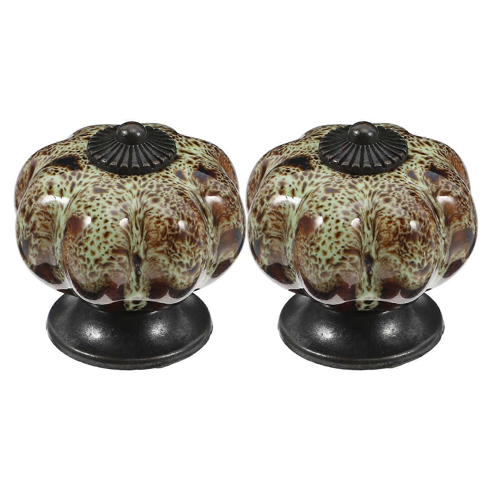 2Pcs Vintage Cabinet Knobs Drawer Knobs Handles Pulls with Screws for Cupboard Dresser