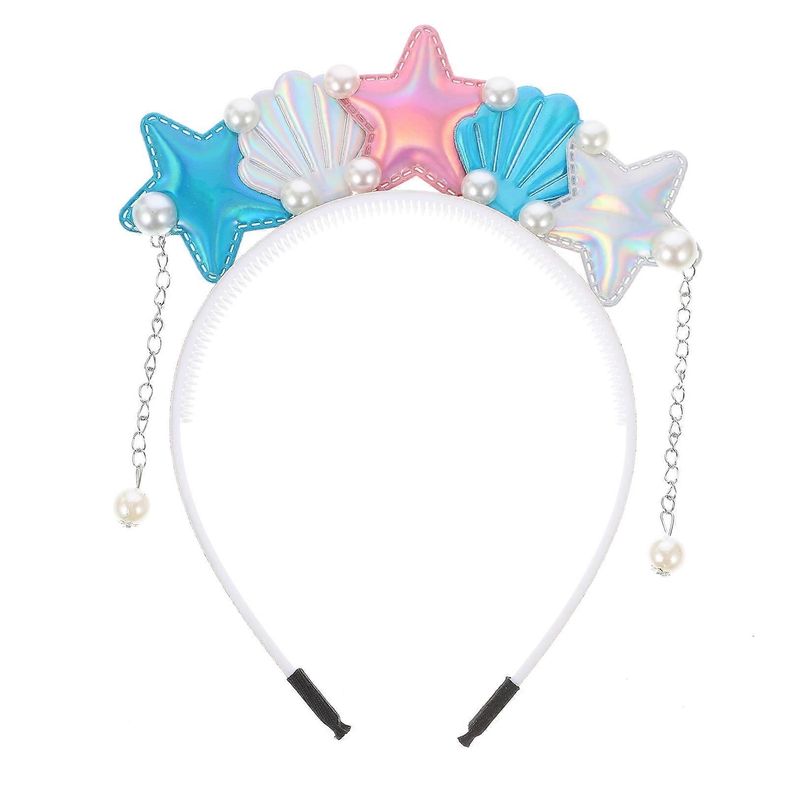 Seaside Theme Hairband for Youngsters, Creates Vibrant Looks at Gatherings