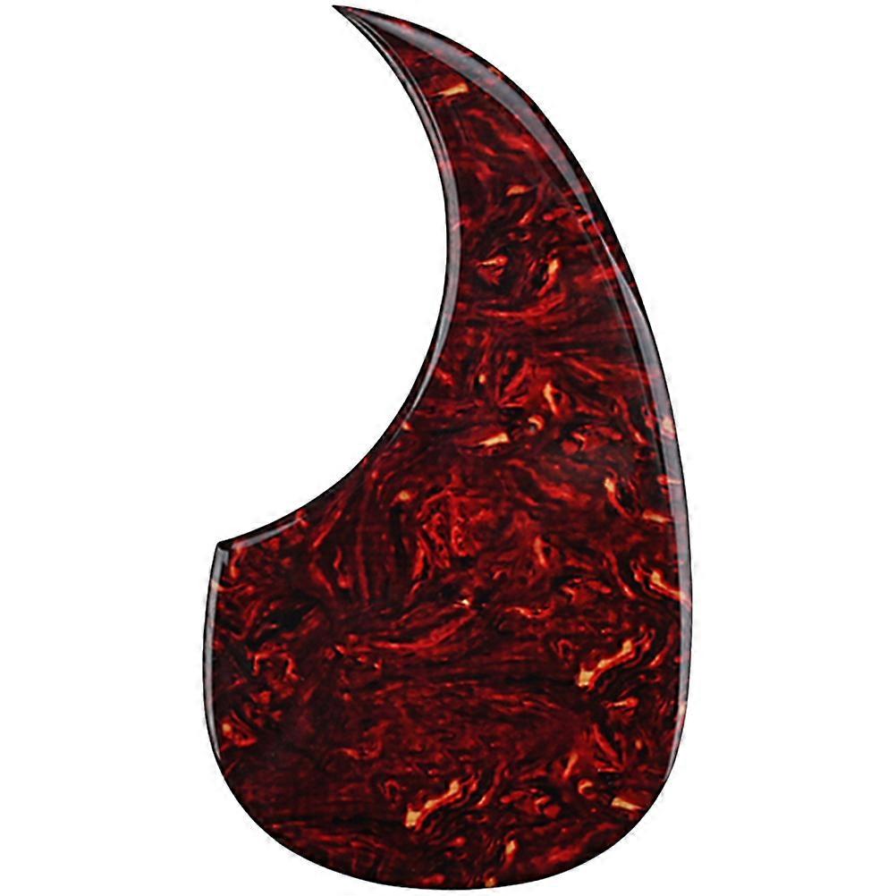 Tortoise Shell Guitar Protective Plate for Acoustic Guitars Durable Scratch Resistant Replacement Guard with Decorative Pattern Design