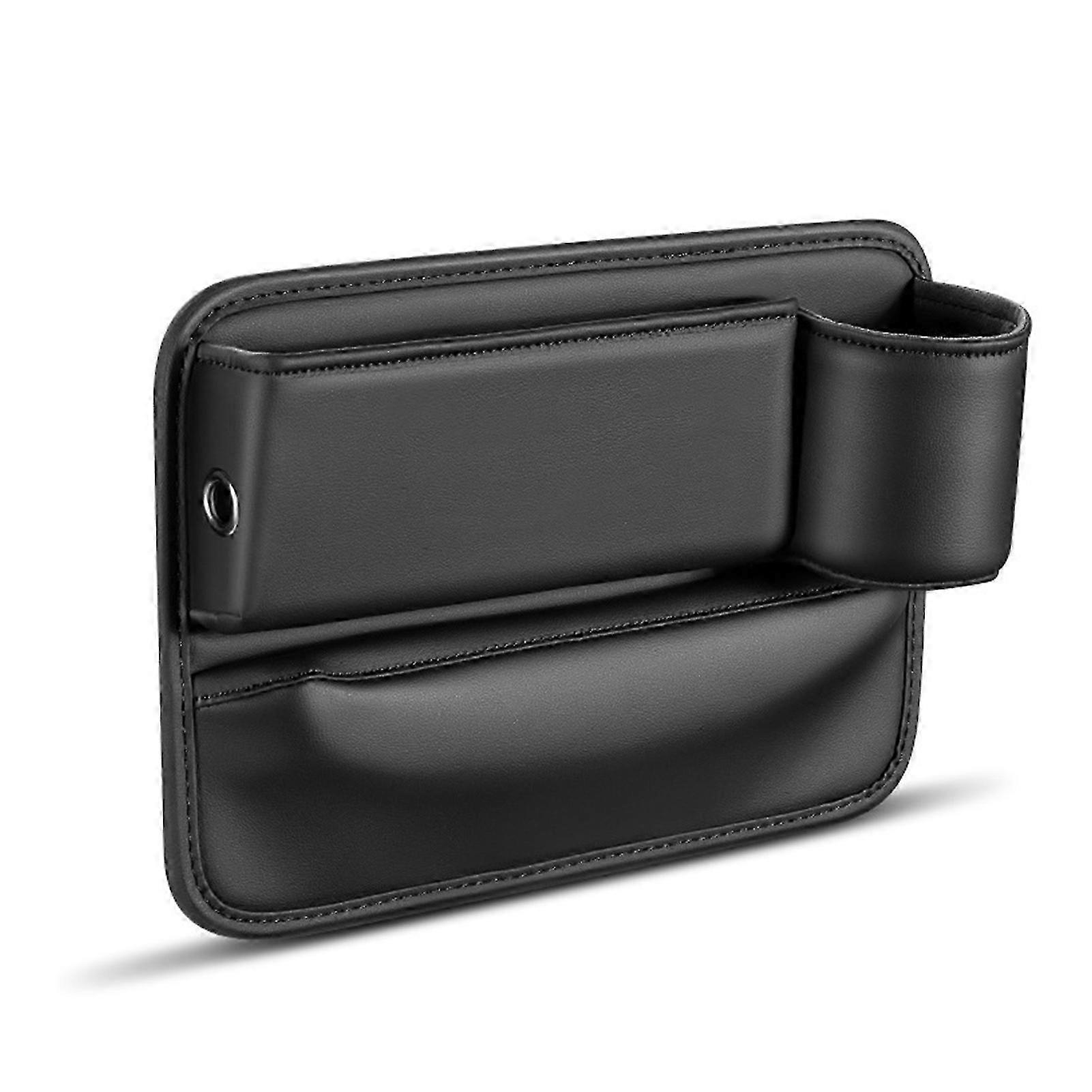 Multifunctional Car Seat Gap Organizer with Large Capacity for Phones, Cards, Keys, and Cups – Ideal for Left Driver Seat, Space-Saving and