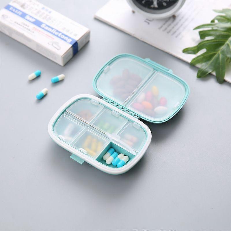 Daily Pill Organizer, 8 Compartments Portable Pill Case, Pill Box to Hold Vitamins, Cod Liver Oil