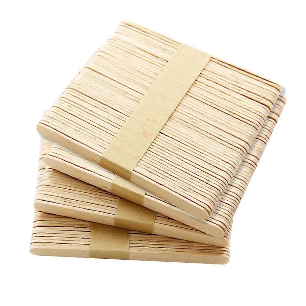 50pcs DIY Wooden Craft Sticks, Smooth Popsicle Primary Colors for School Projects, Creative Crafts and Puzzle Making