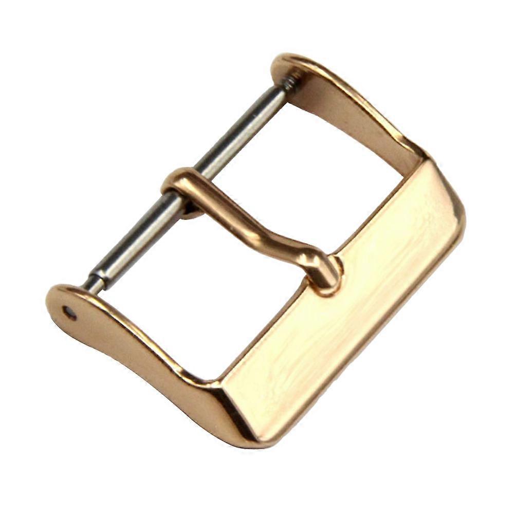 Metal Watch Strap Replacement Buckle Simple Style Golden 24mm Long-term Use 1Set