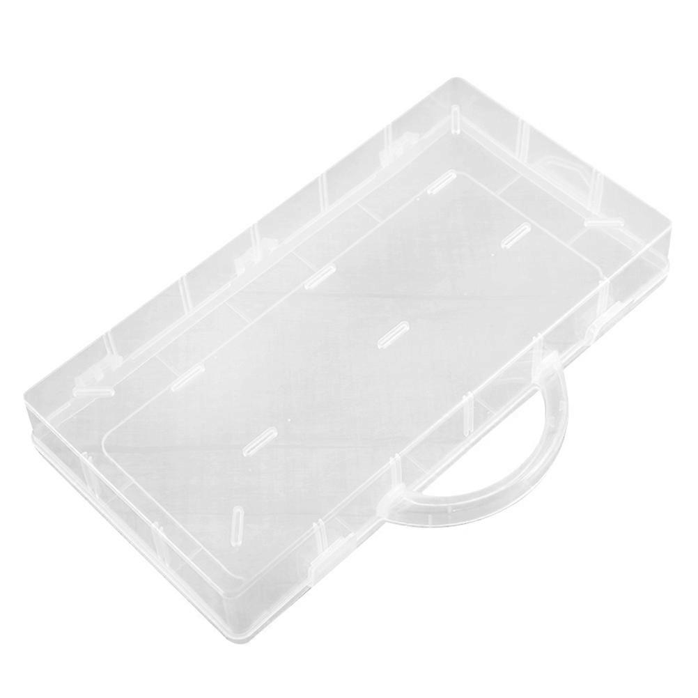 Hardware Organizer Box Clear Strong Wrench Tool Organizer For Organization 31x16x4.8cm Hinged Lid 1Set