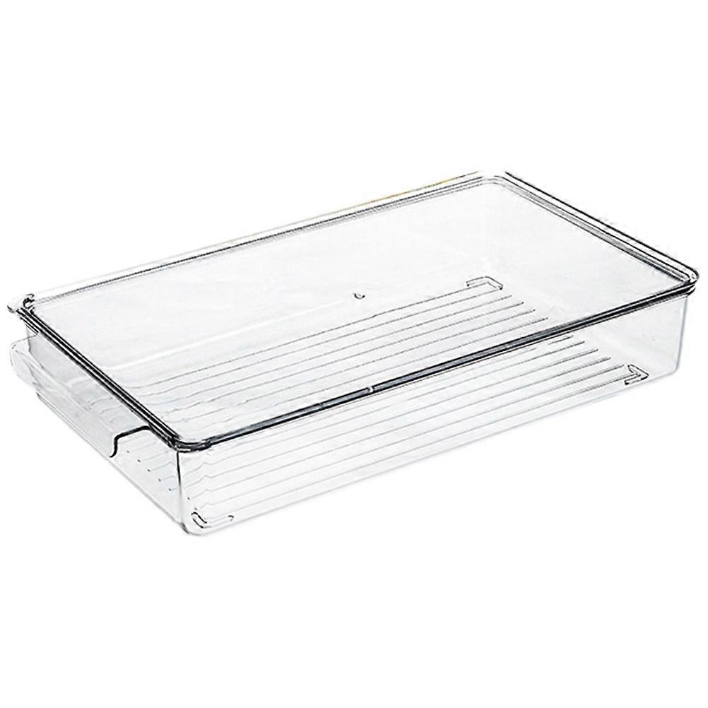 Fruit Storage Box Transparent Container Sealed Storage For Kitchen Use 37x21x6.5cm Reusable 1Pack