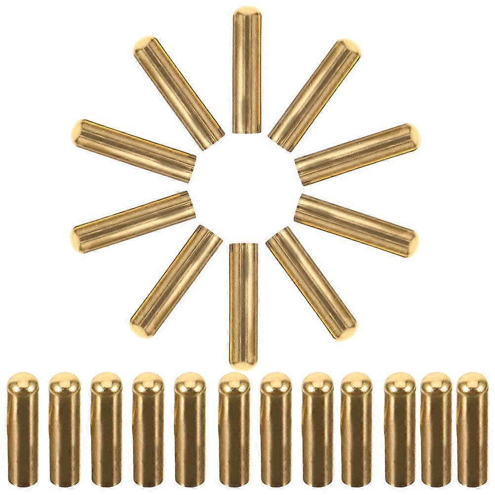 Replacement Shoelace Tips Golden Color Copper Material Clothes Lanyard Stoppers 50Pcs