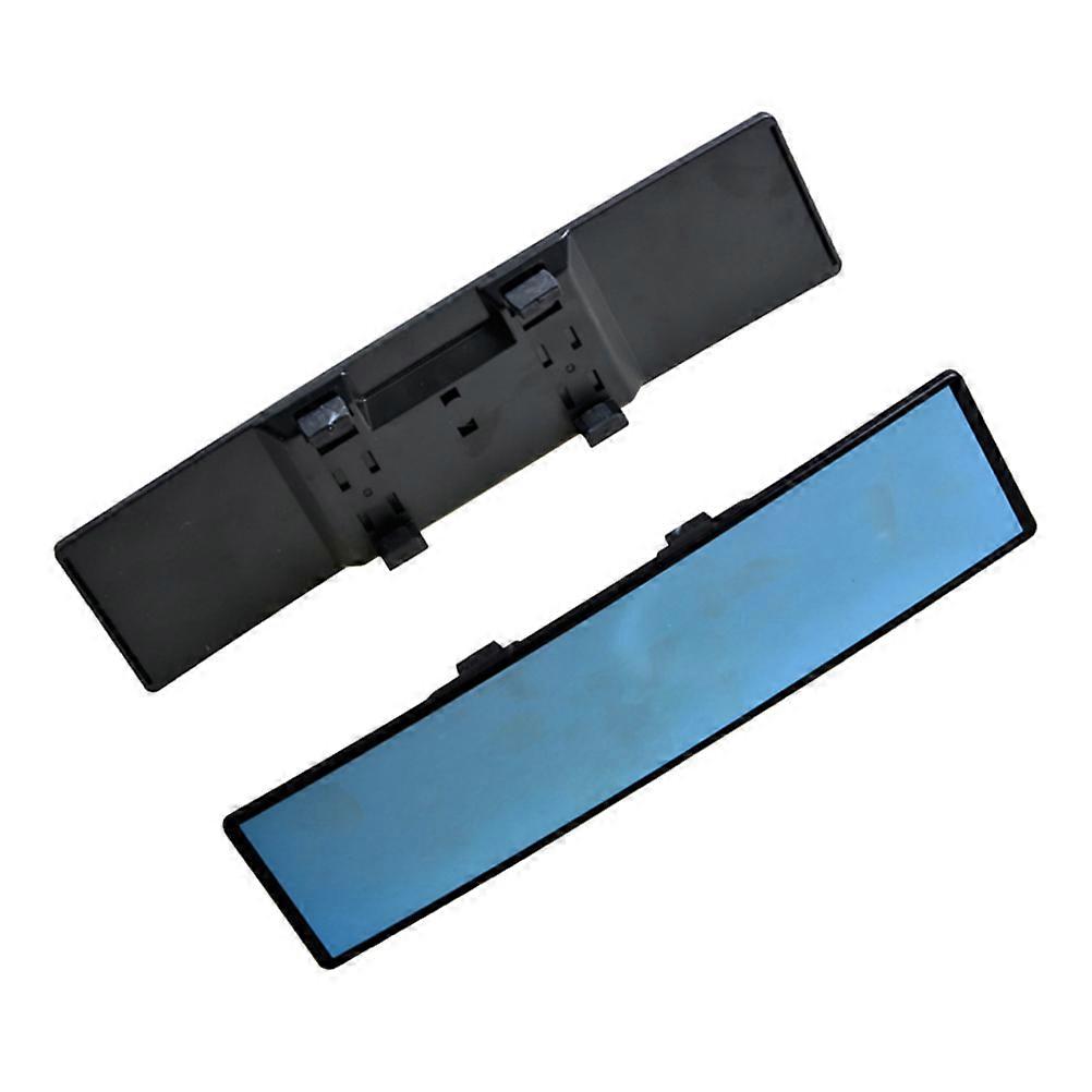 Extended Rear View Mirror Universal Wide Angle Car Interior Anti-Dazzling Panoramic View 280mm Black 1Pack