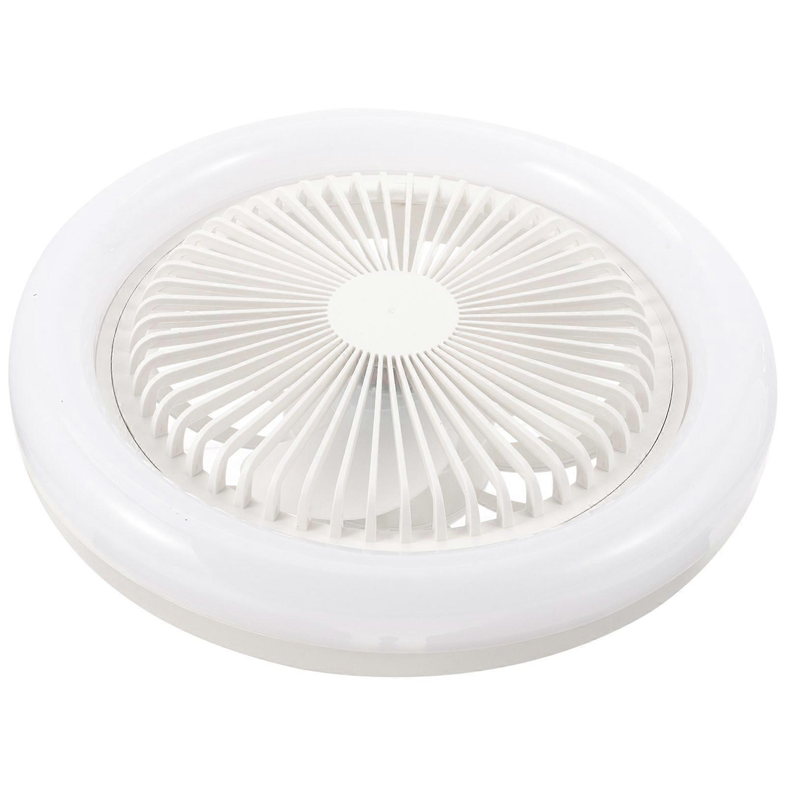 Space Saving Ceiling Fan Modern Bladeless Ceiling Fan with Light for Bedroom 26x26cm Fan Power 1 Set