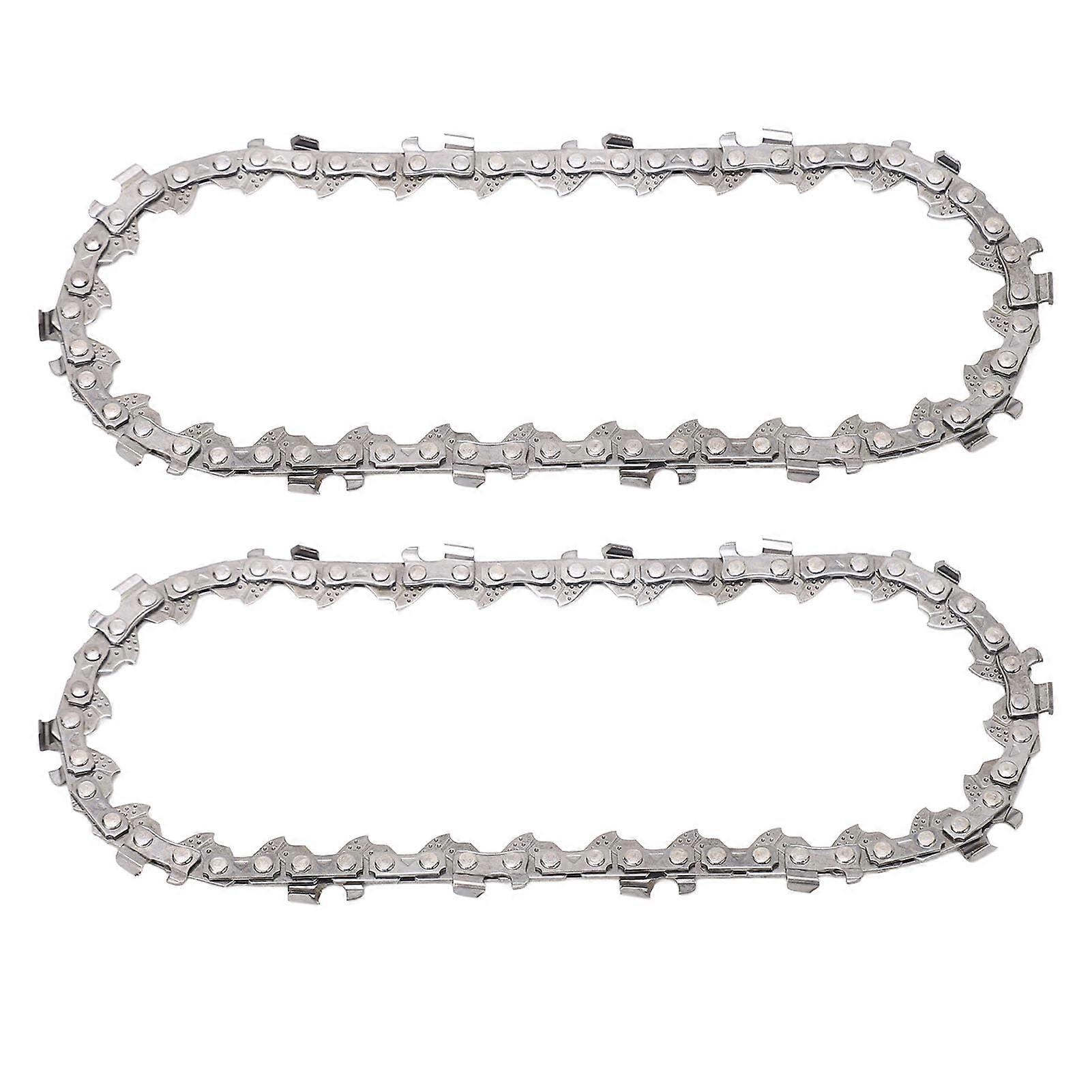 2 Pieces 4 Inch Mini Chainsaw Chain, 28 Drive Links