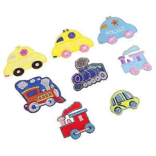 2x8pcs Assorted Car Embroidered Applique Embroidery Sew Iron on Patches DIY