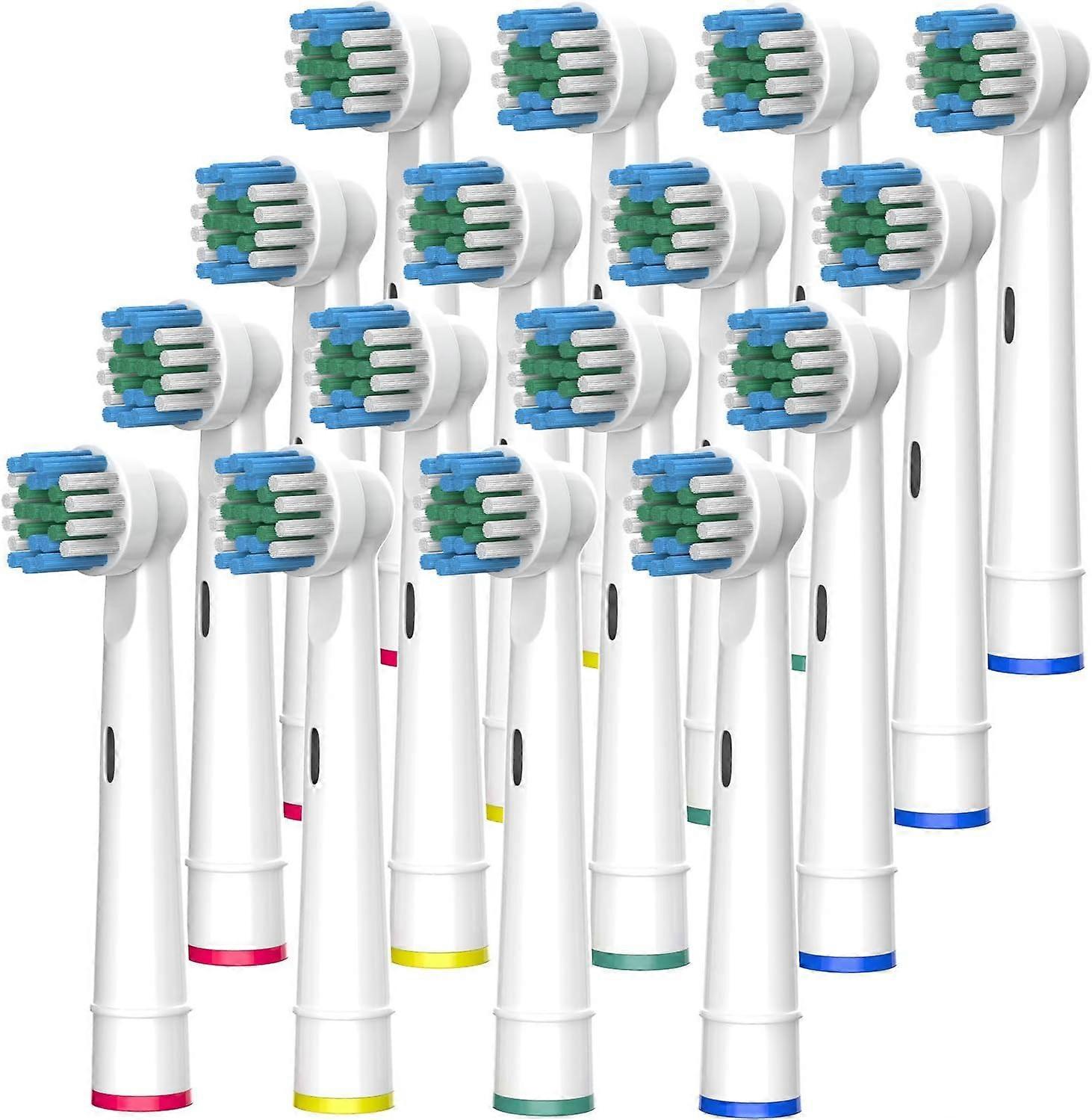 Electric Toothbrush Replacement Heads 16-Pack/Compatible Oral B