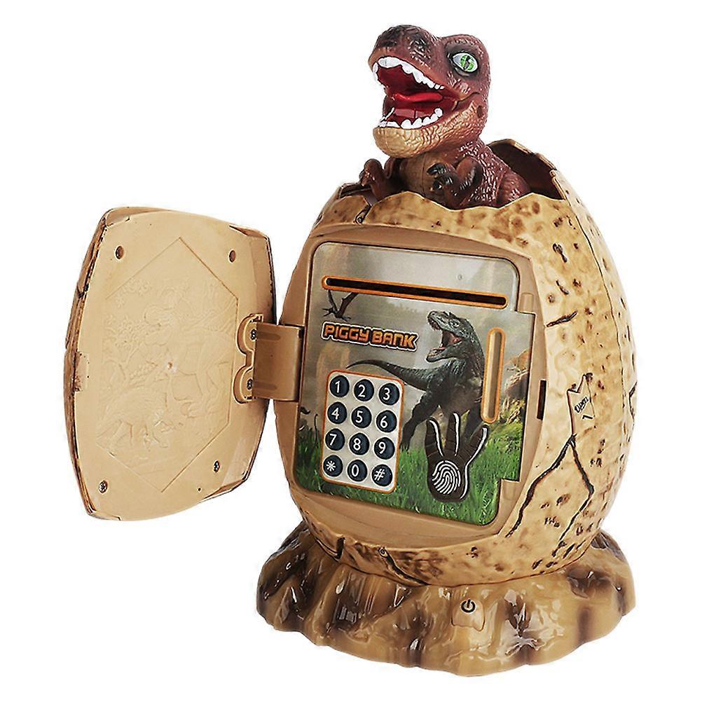 Electronic Dinosaur Egg Piggy Bank for Plastic Money Saving with Interactive Design, Ideal for Boys' Birthdays, Requires Batteries