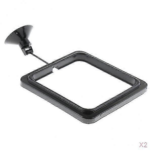 2 Stück Aquarium Aquarium Fische Fütterung Flockenfutter Ringe Quadrat Feeder