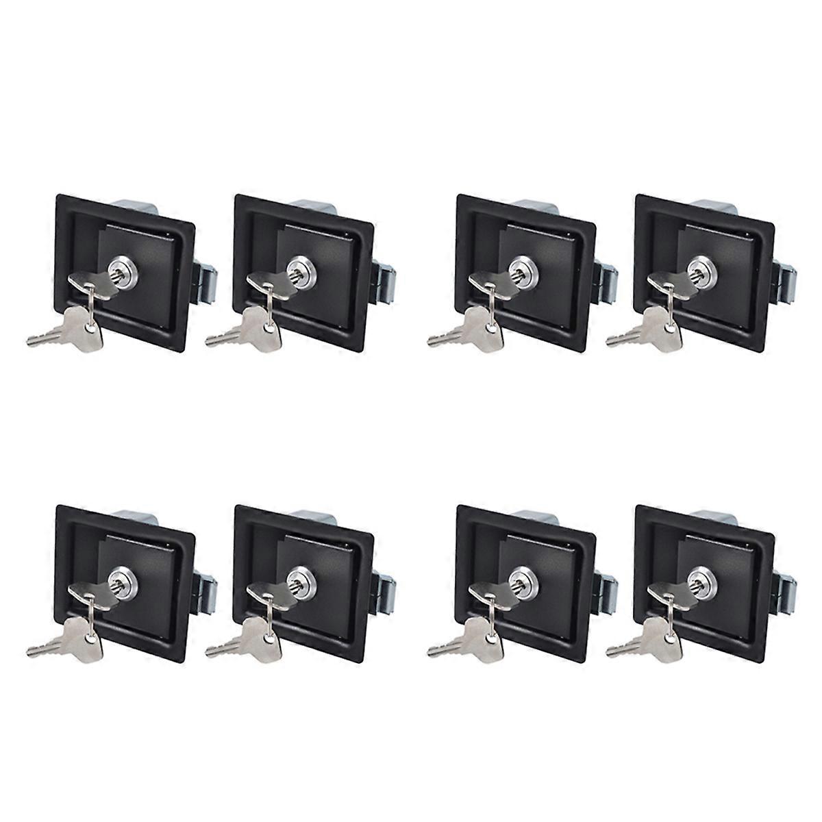 2PCS Trailer Tool Box Locks Door Paddle Handle Latch Locks for Truck