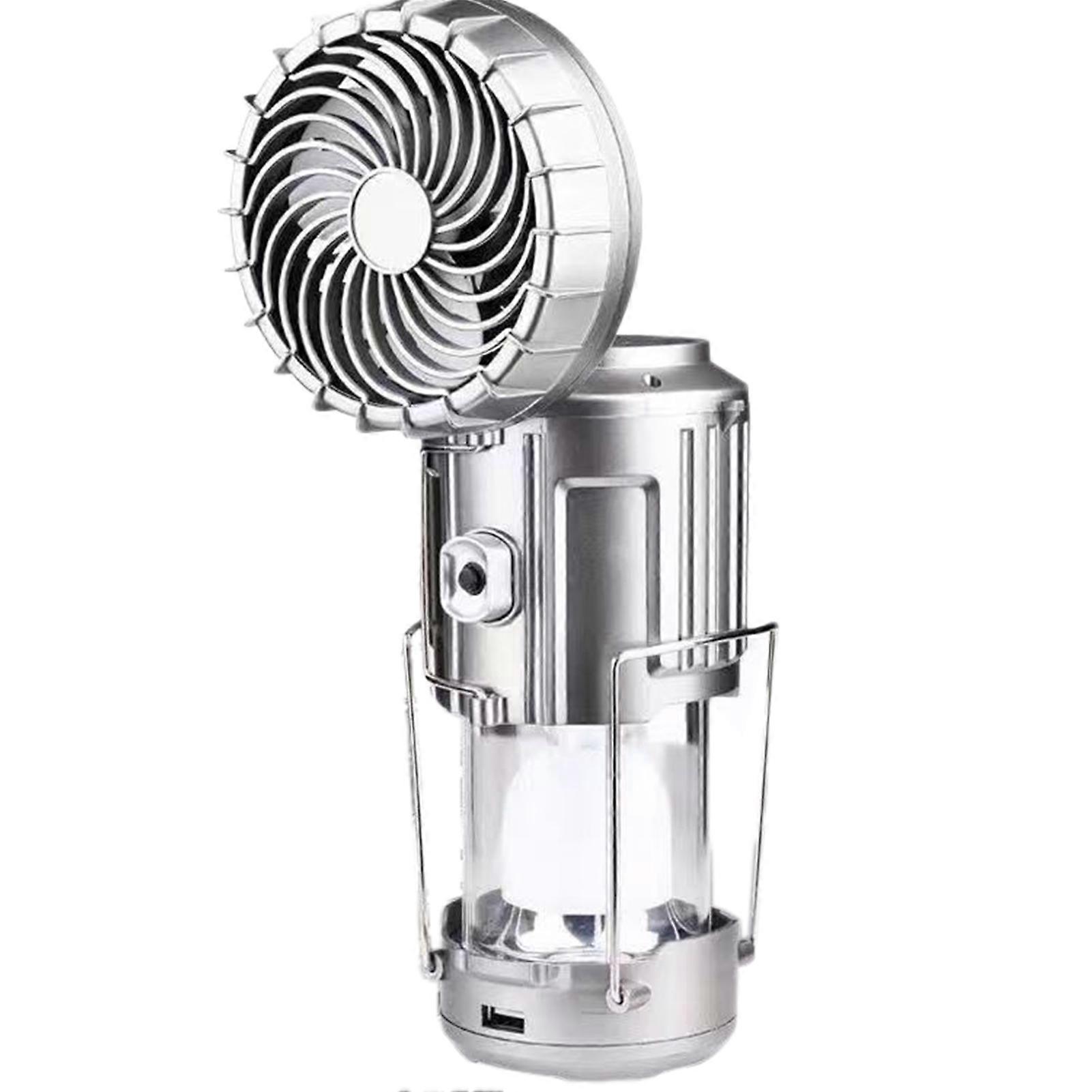 5 In 1 Portable LED Camping Lamp Rechargeable Tent Fan for Home Travel