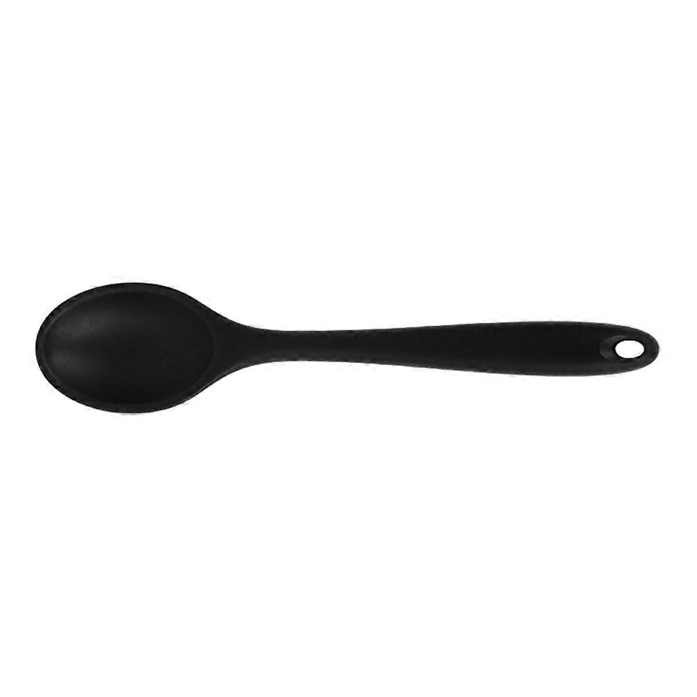 Here's a polished product description based on your input:
 
**Silicone Cooking Mixing Spoon – Non Stick Kitchen Utensil for Serving &