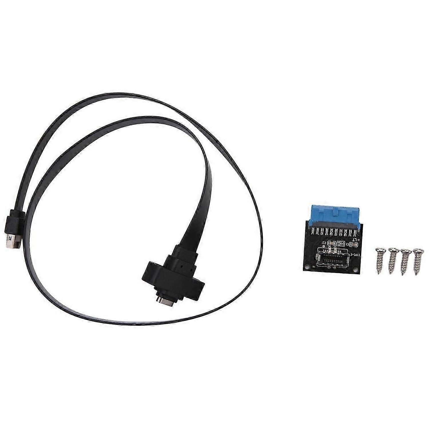 USB 3.1 Type C Front Panel Header Extension Cable 50 cm, USB 3.1 Type E to USB 3.1 Type C Cable,Gen