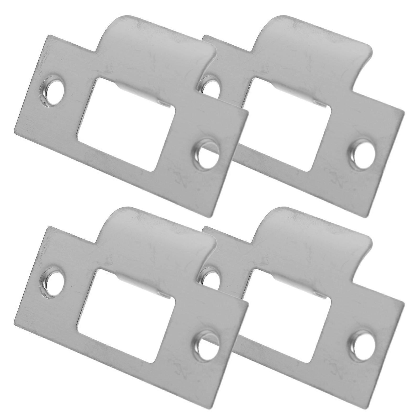 Reinforced Door Strike Plate Stainless Steel Plate For Home Security 4Set