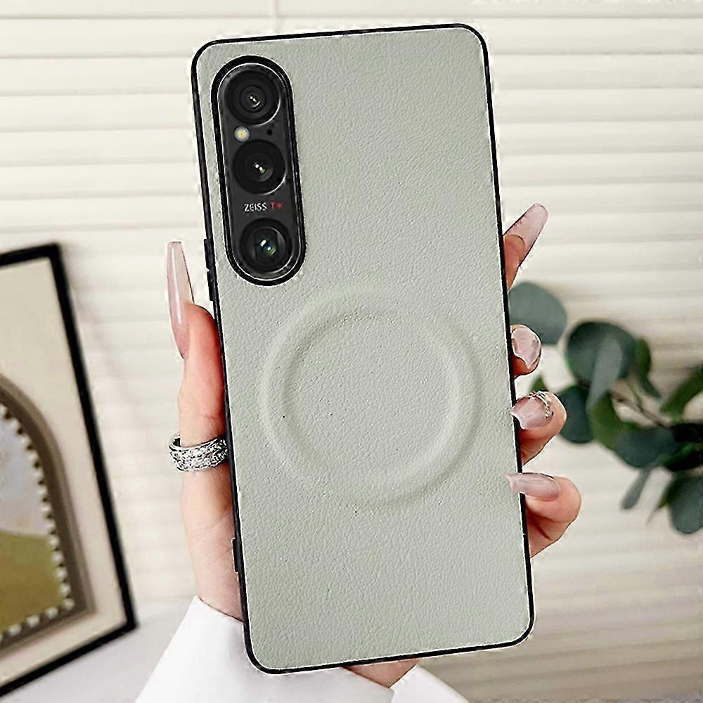 Case Compatible with MagSafe for a Certain Brand PU+TPU Phone Back Cover