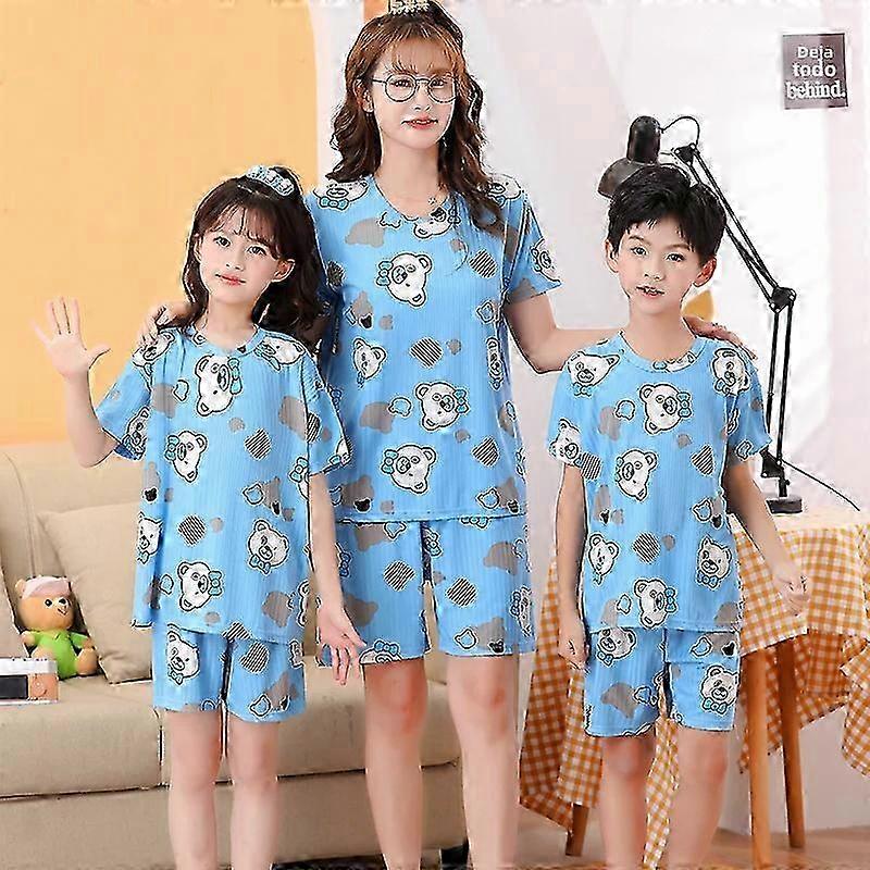 Unisex Summer Pajama Set for Kids - 2 Pieces Short T-Shirt, True Fit Sizes