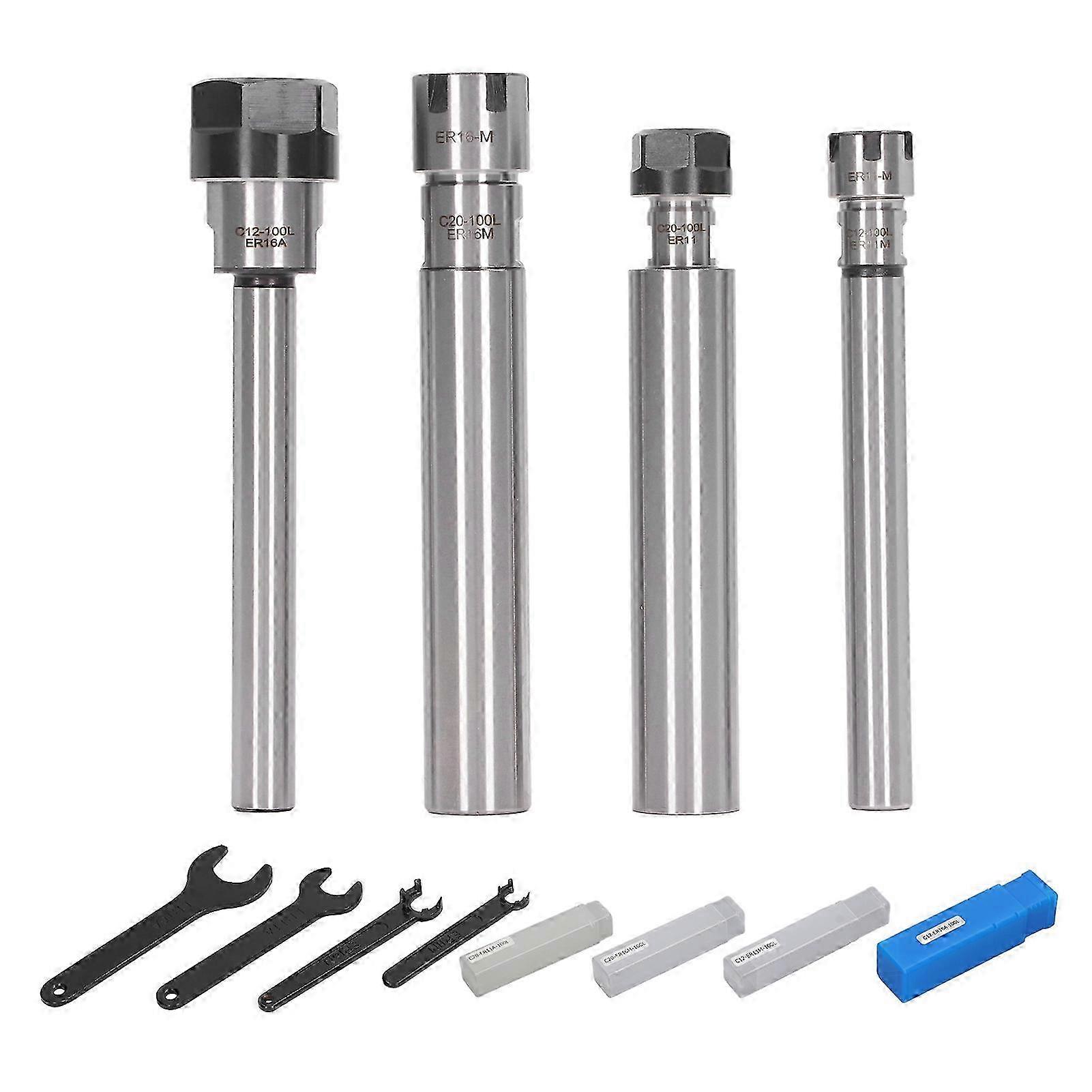 Cemented Carbide Clear Thread Wear Resistant Collet Chuck Extension Shank for CNC Processing