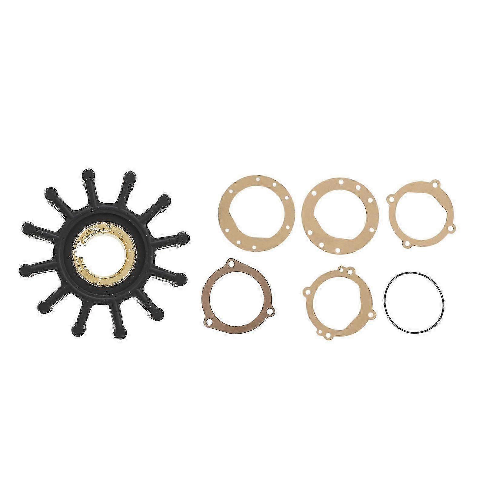 12 Blade Impeller Kit 188380001 High Cooling Flow Water Pump Impeller Kit with Gasket Replacement for Compatible Brand