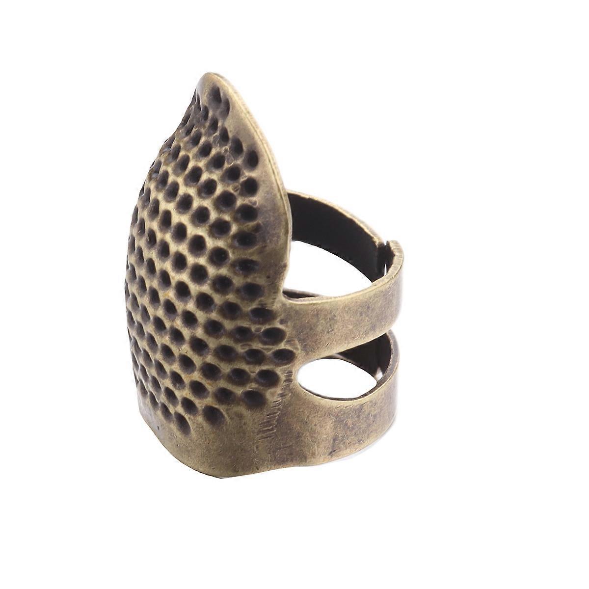 Diy Craft Finger Protector Cross Stitch Supplies Sewing Thimble Finger Shield Retro Style Copper Material 1Pack
