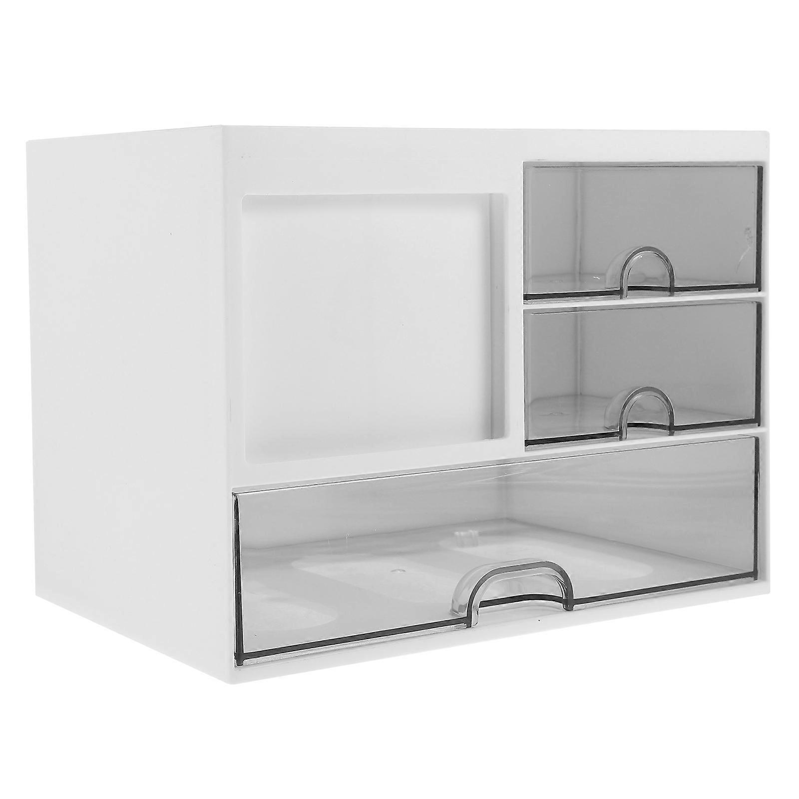 Compact Desktop Drawer Organizer – File Holder & Office Supplies Storage Box for Efficient Desk Tidy & Space Management in Home & Office Setup