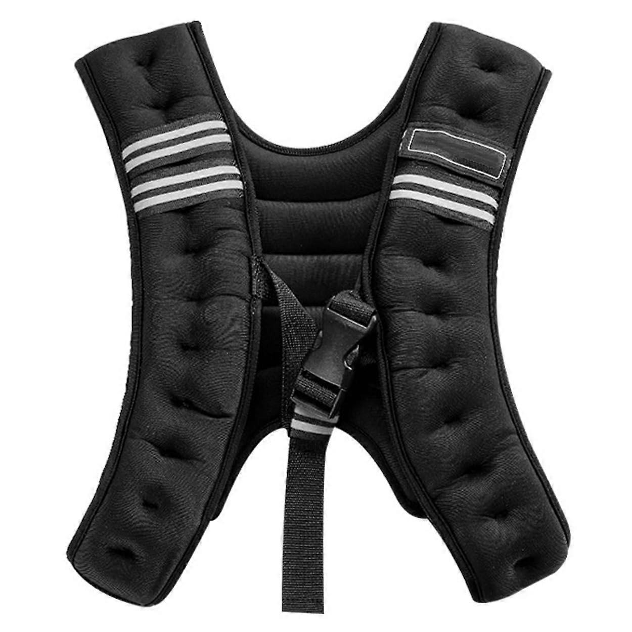Weighted Vest, Backing Vest with Pocket and Reflective Strips for Running, Walking, Workout, Fitness, Weight Loss and Strength Training 3kg