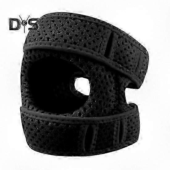 סד ברכיים מתכוונן בולם זעזועים עם רצועות דחיסה וכרית תמיכה נושמת להקלה על כאבי דלקת פרקים, אימון ושימוש יומיומי