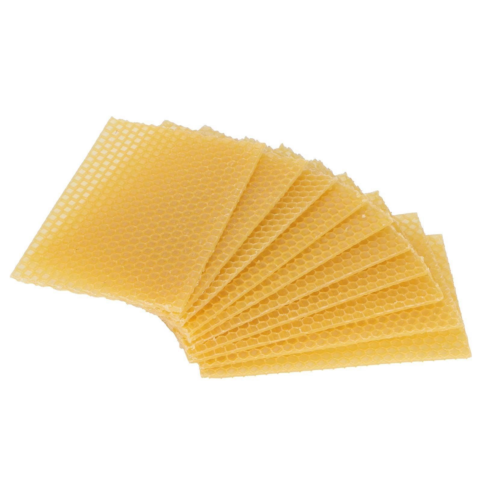NonToxic Beeswax for Beekeeping, Beekeeping Base, Beeswax Frame, 10Piece Beehive Wax Frame for Attracting Bees