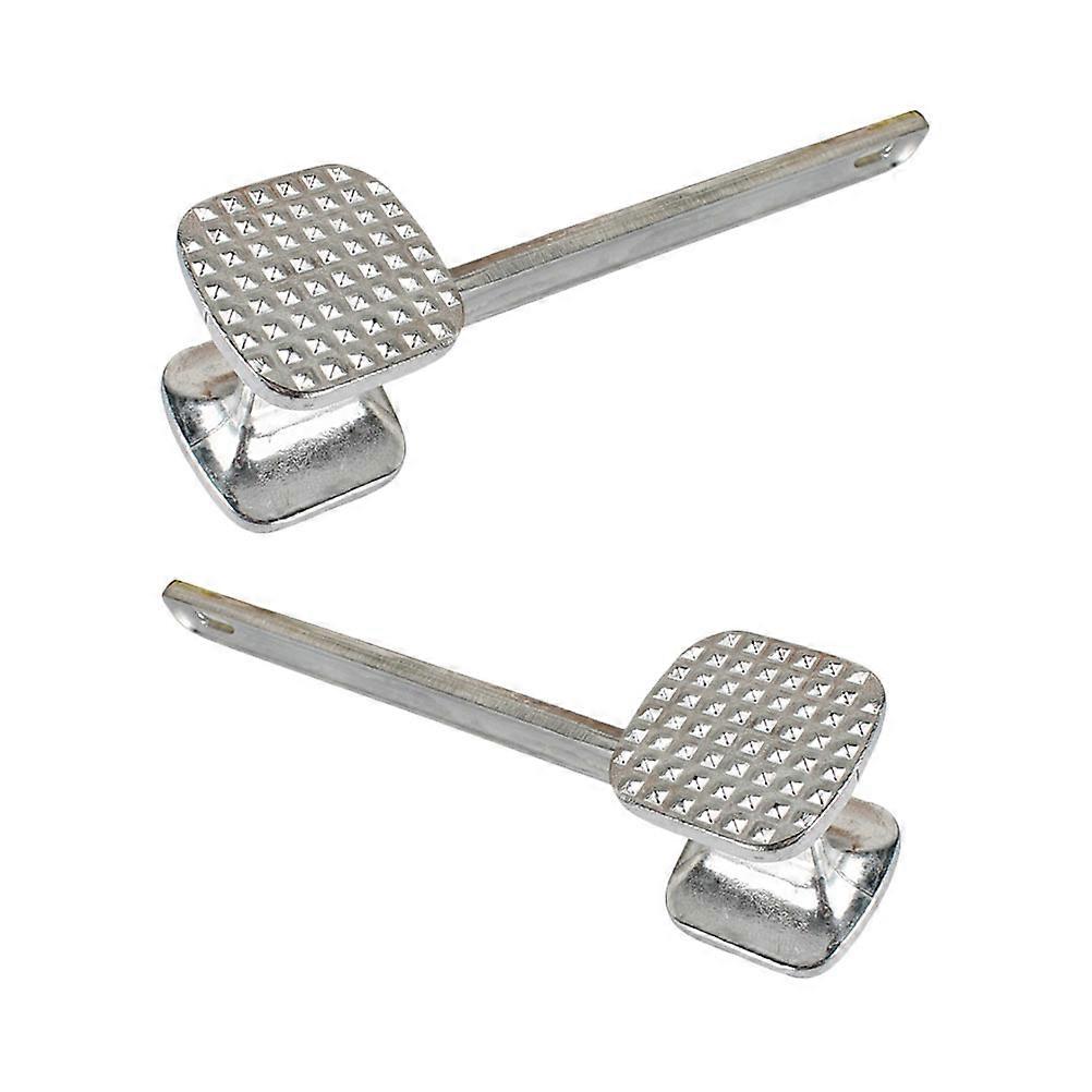 2 Pcs Heavy Duty Meat Tenderizer Hammer Mallet Kitchen Pounder Tool
