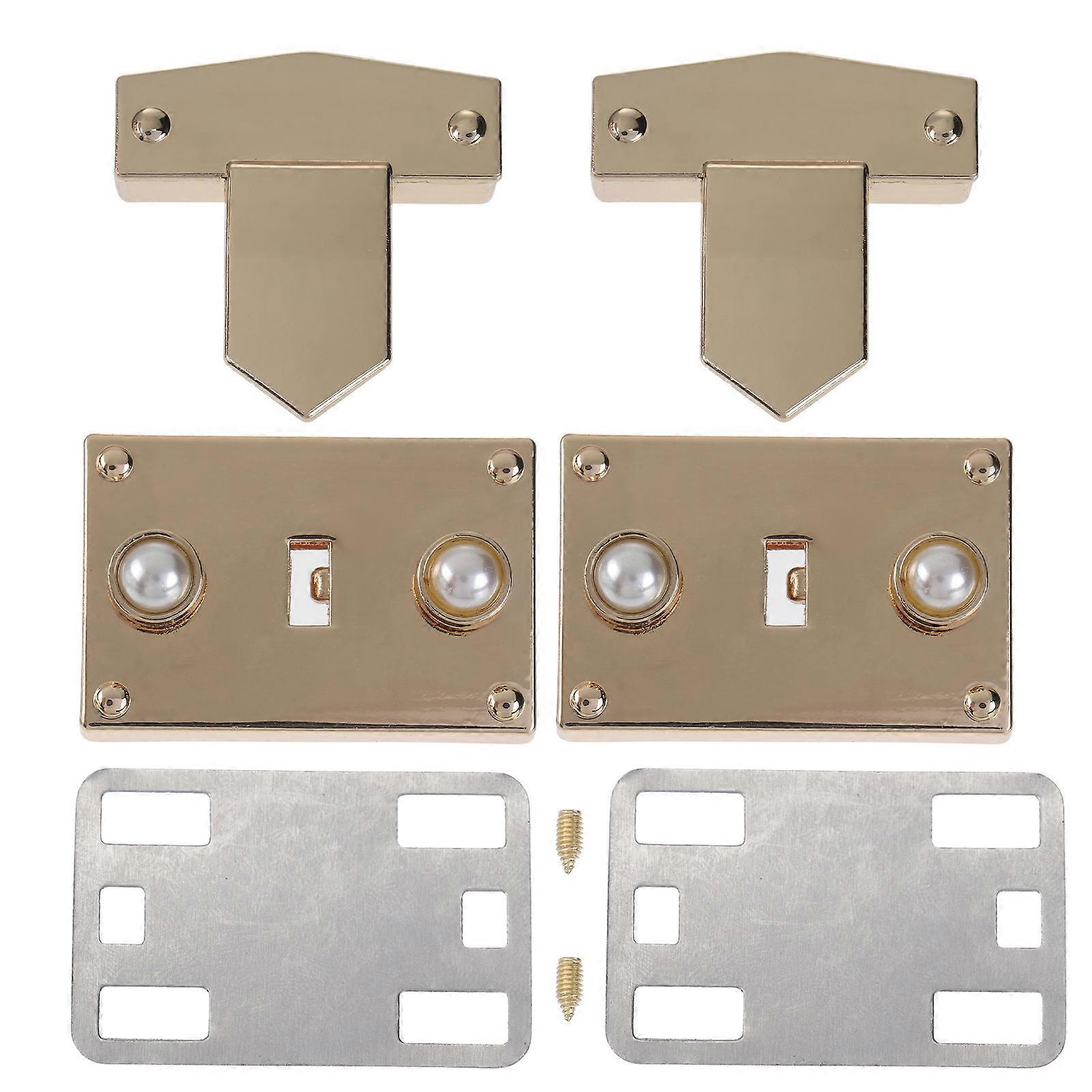 Metal Buckle for Bag Diy Luggage and Handbag Locks Everyday Use Bag Accessories 2Pcs