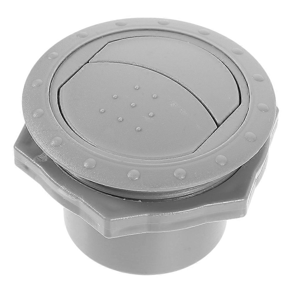 RV Round Air Vent Cover Durable Air Outlet Accessory for RV Modification, Flexible Installation, Strong Airflow for Rapid Cooling, Grey