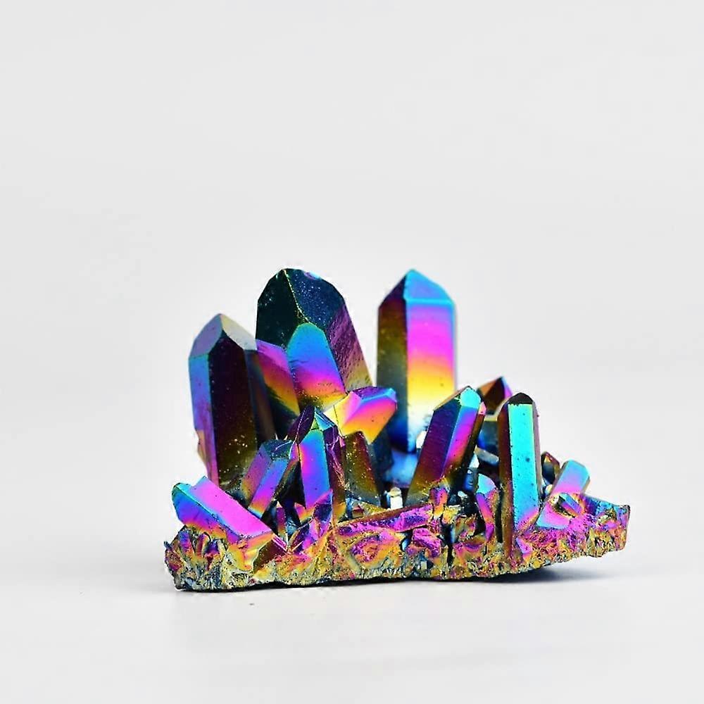 Homepage 1 Piece 15100g Colorful Natural Rainbow Titanium Specimen Stone (Color: 15g) Room Decoration (Color: 50g60g)