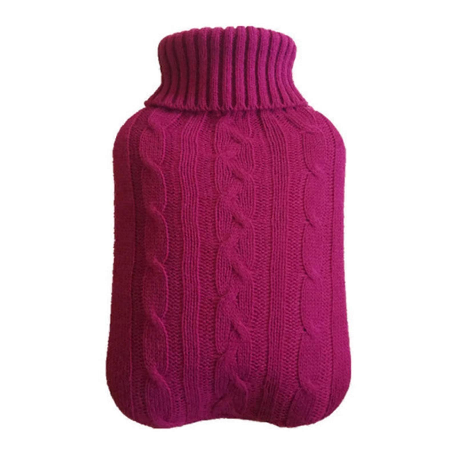 2000ml Heat Preservation Hot Water Bottle with Removable Knitted Cover, Explosion Proof Winter Warmth, Large Accessories