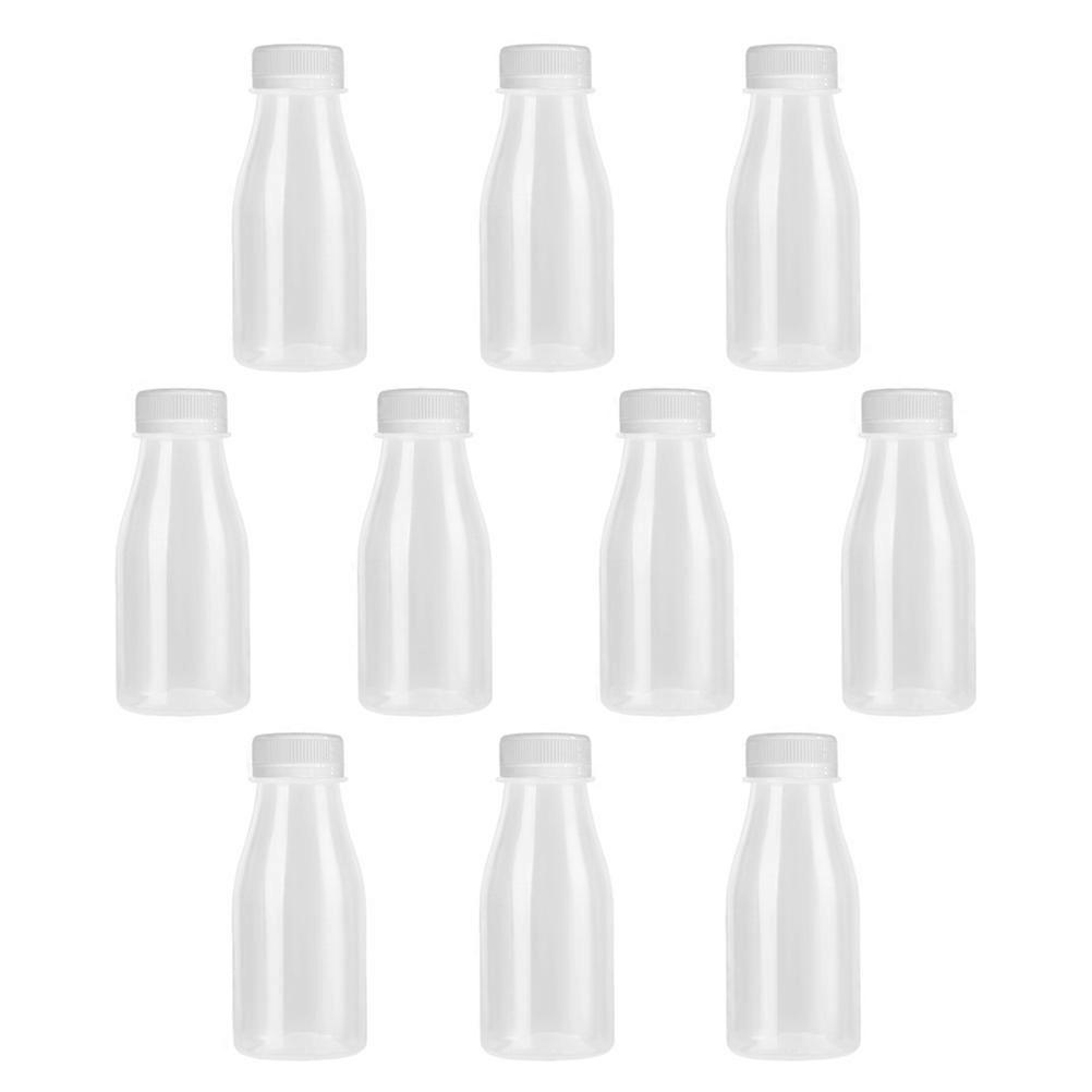 Plastic Bottles With Caps Beverage Containers For General Users 13x5.5x5.5Cm 10Pcs