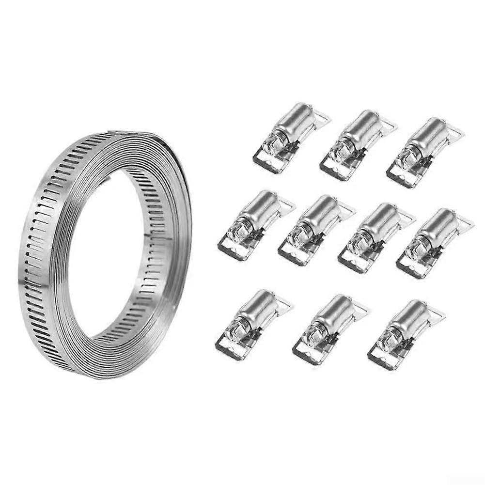 Reliable clamp set, suitable for garden fences, pole mounts, and more