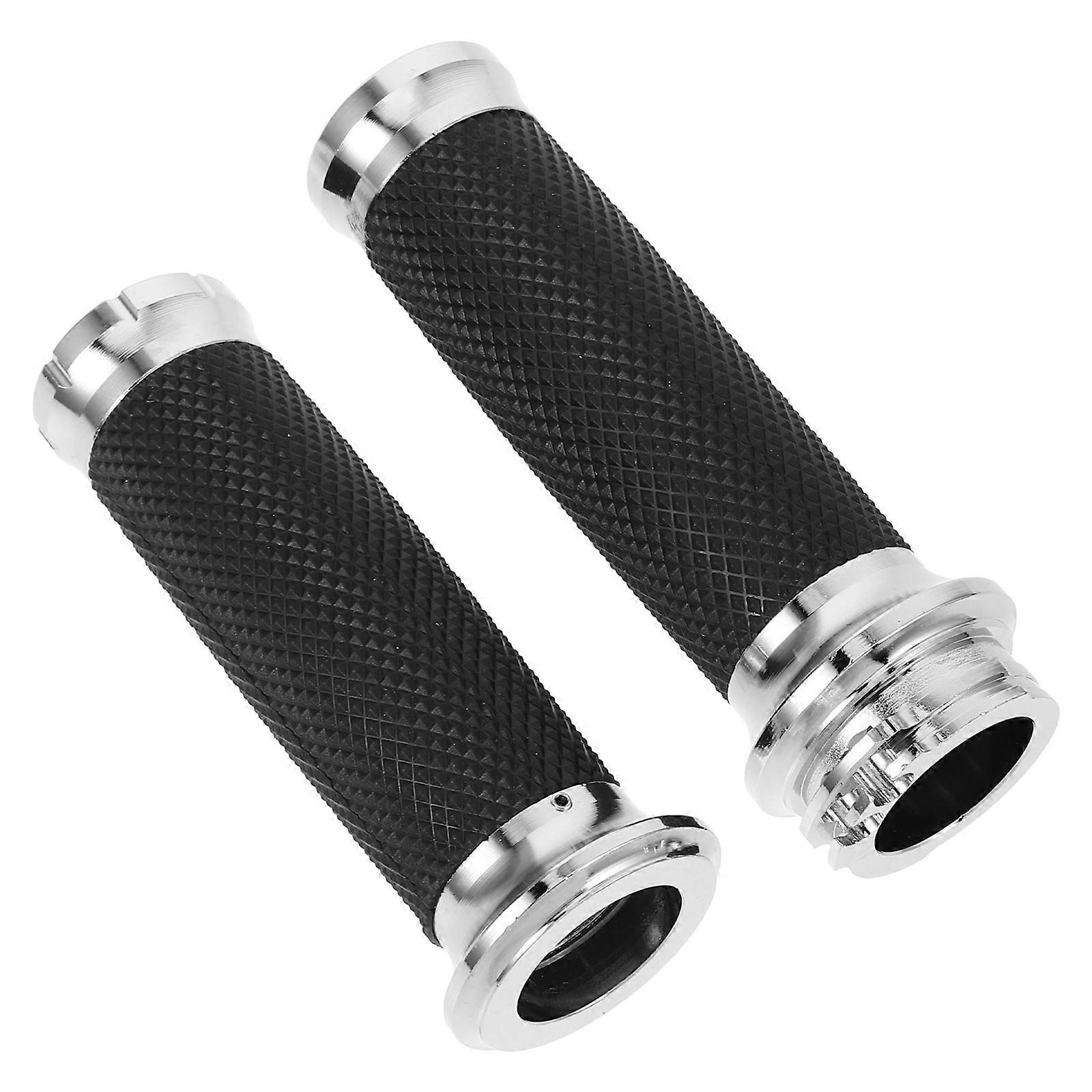 Ergonomic Motorcycle Handle Grip Replacement – Lightweight Rubber Slip Resistant Design for Motorbike Handlebars – Comfortable Hand Grip for Riders