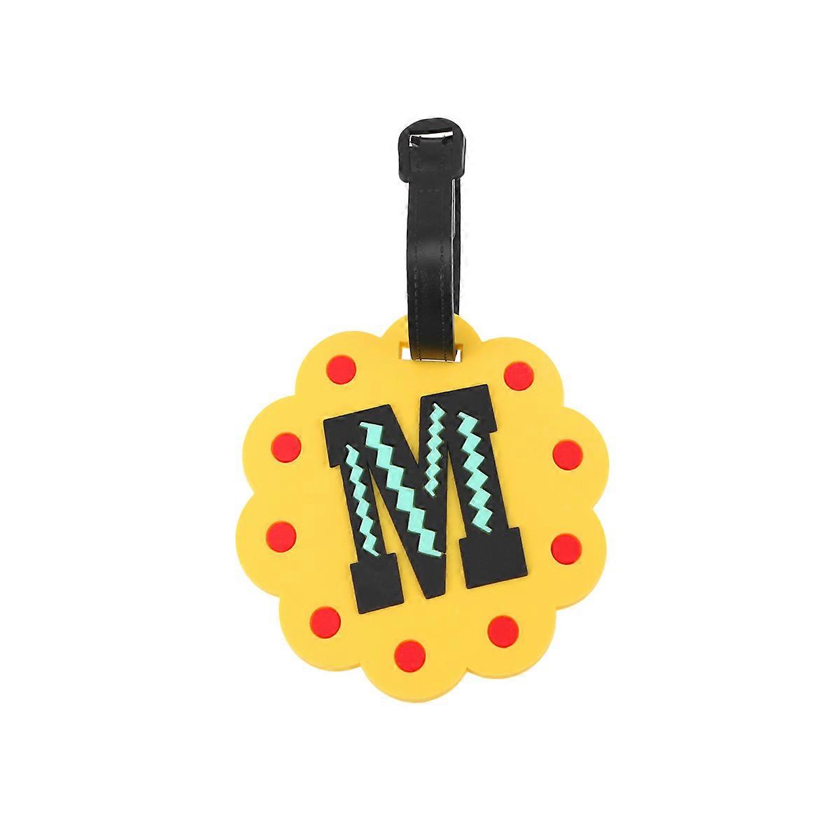 Address Tags For Luggage Pvc Alphabet Luggage Hanging Tags Travel Bag Identifiers Orange 13x8.5x0.3cm Identification 1Pack