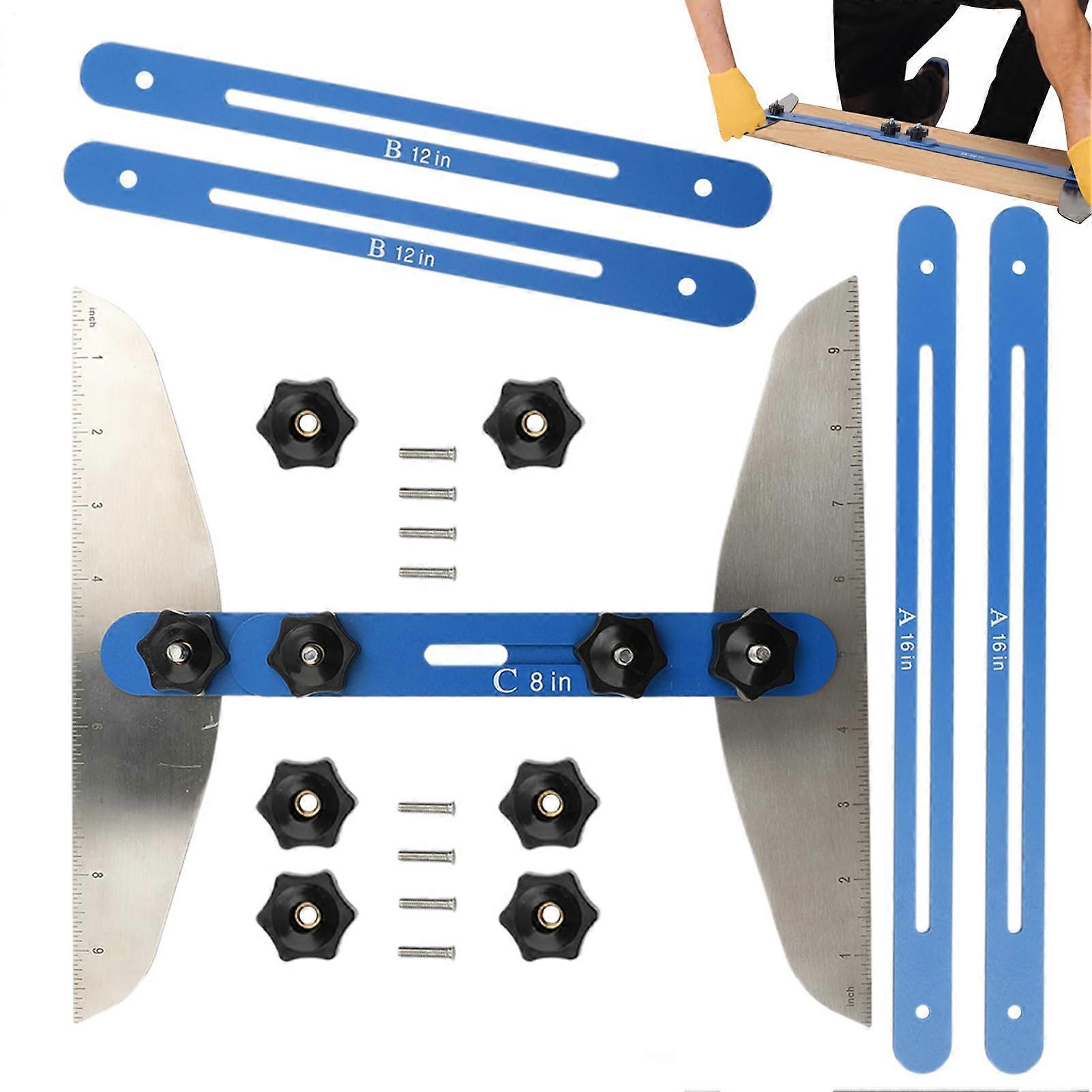 Stair Gauge Tool  Step Measuring Template Jig  Multifunctional Folding Ruler, 1160 Inch Adjustable Length