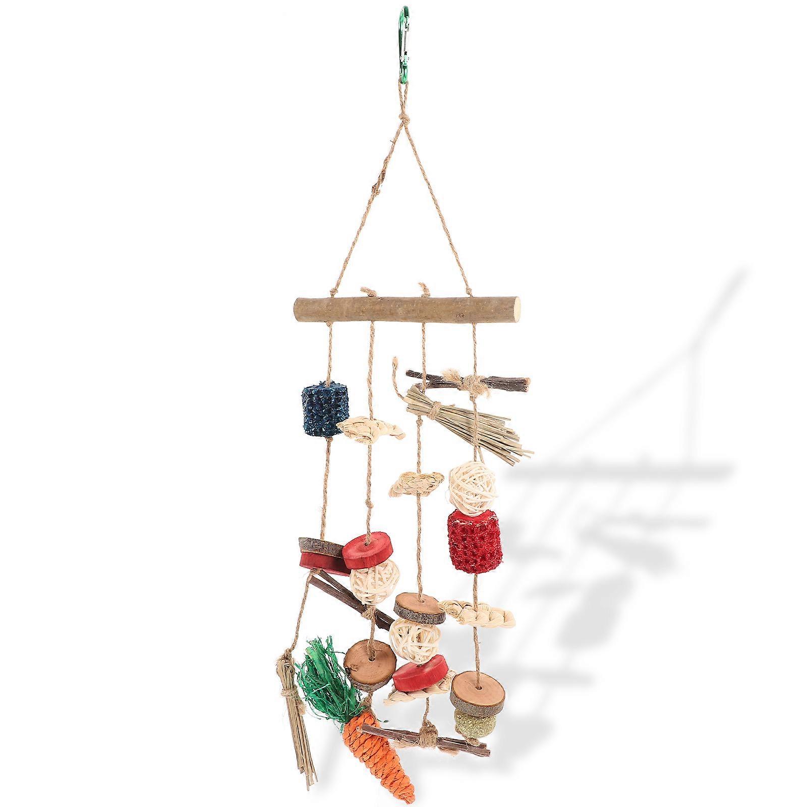 げっ歯類用のハムスター噛む吊り下げ玩具アップルグラスボールは、歯の健康と精神的刺激を促進します