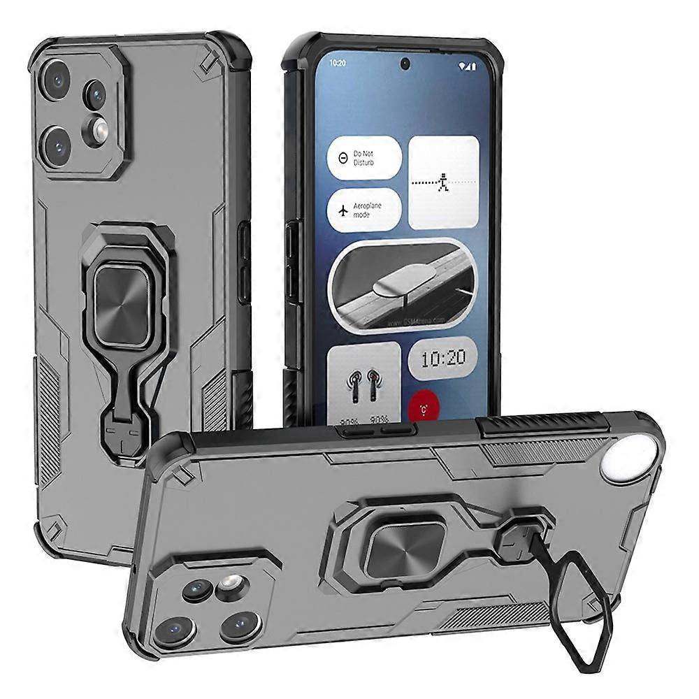 Compatible For Nothing CMF Phone 2 Pro Case Rotatable Ring Kickstand PC + TPU Shockproof Phone Cover