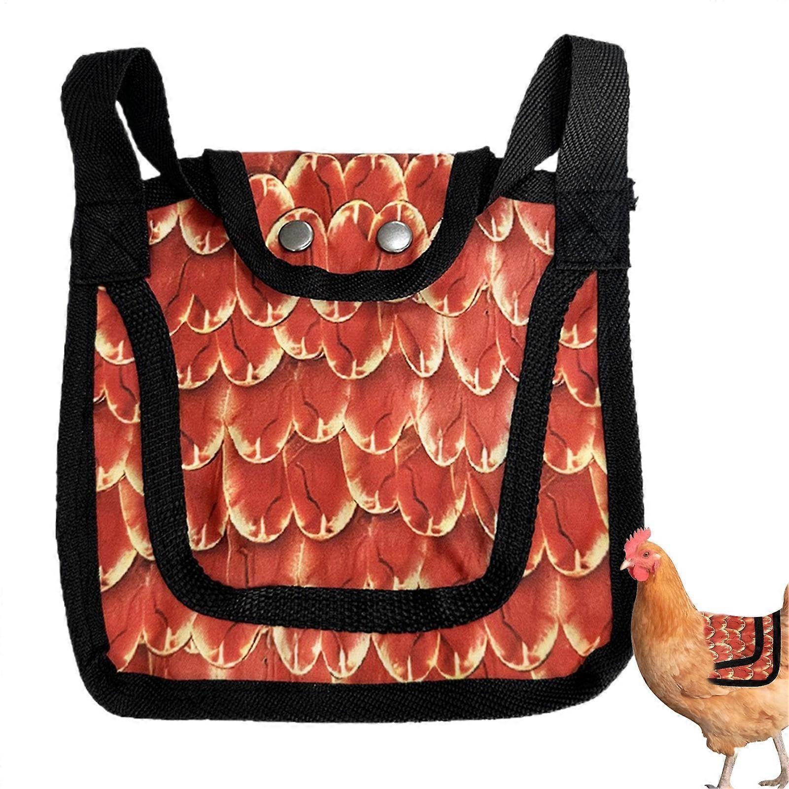 Chicken Saddle - Full-Coverage Back and Side Feather Protection, Lightweight Poultry Regrowth Aid, Backyard Outdoor Use