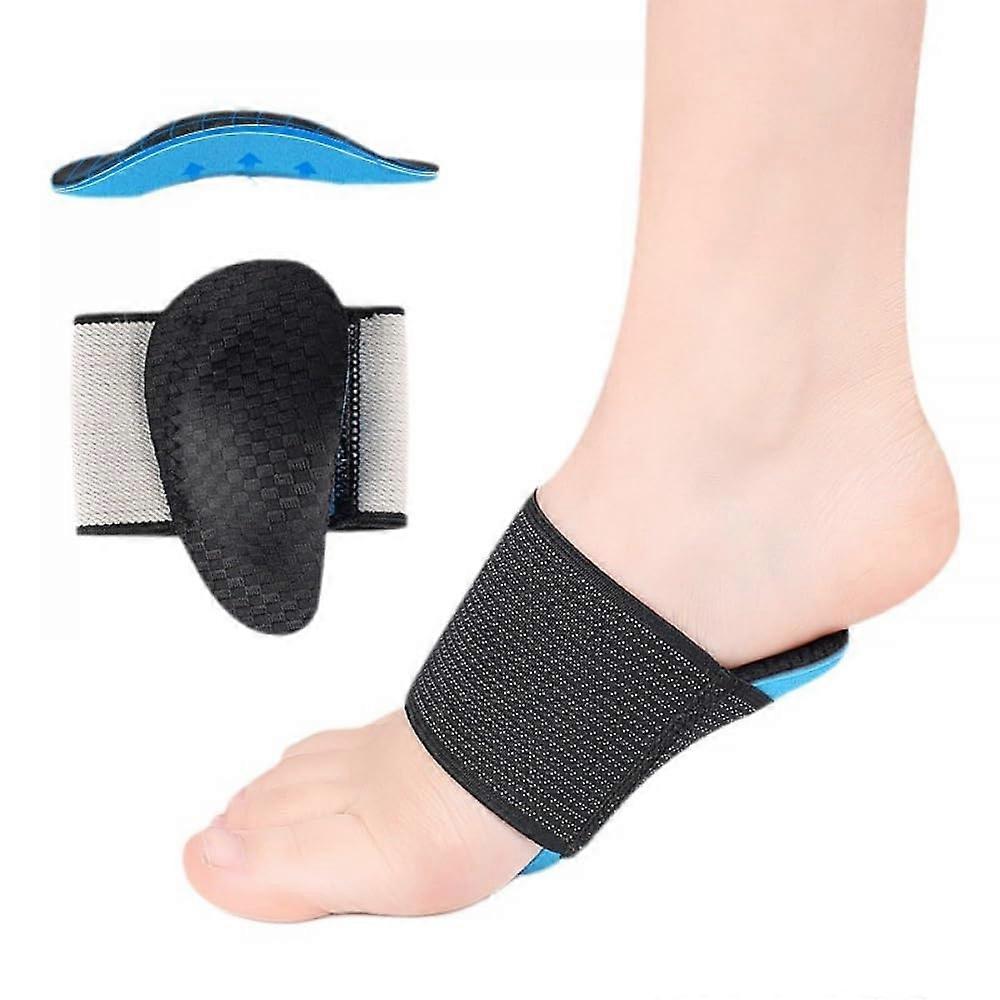 Arch Support Brace 2 Pack for Plantar Fasciitis Relief, High Arch and Flat Foot Support Inserts for Men and Women, Blue