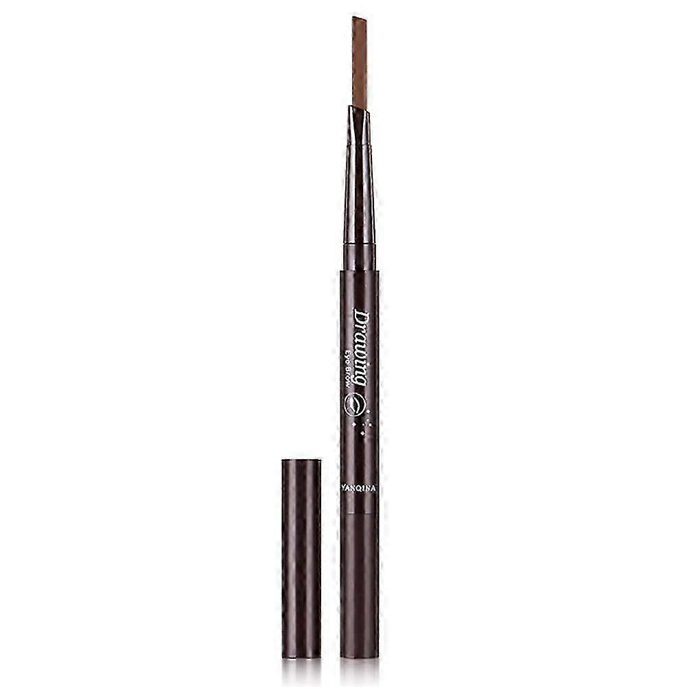 2025 2-In-1 Waterproof Eyebrow Pencil with Brush Deep Brown
